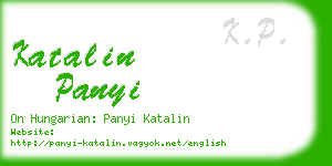 katalin panyi business card